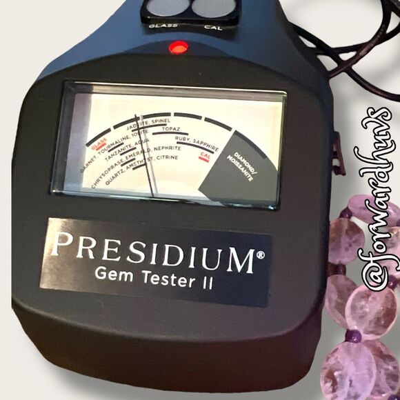 Light Pink Faceted Glass Necklace With Amethyst Spacer Beads - READ - Picture 7 of 9